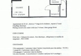 Studio – Résidence l’Orée des Pistes – Bernard VOLATIER