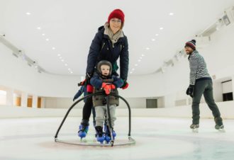 Patinoire/piste de roller de l’Espace des Mondes Polaires Paul-Émile Victor