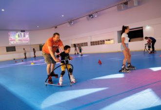 Patinoire/piste de roller de l’Espace des Mondes Polaires Paul-Émile Victor