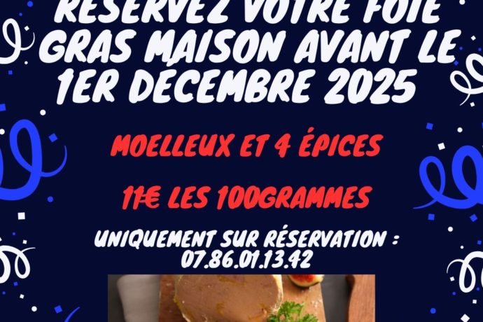 Commande de foie gras avant le 01/12/2025iversaire Réseaux Sociaux Image – 1