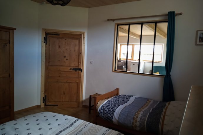 Chambre avec verrière