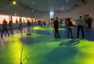 Patinoire/piste de roller de l’Espace des Mondes Polaires Paul-Émile Victor