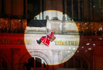 La descente du Père Noël