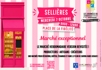 Marché de Sellières revisité – Journées du Commerce de proximité et de l&rsquo;Artisanat