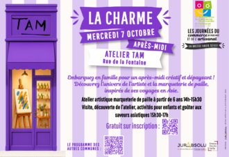 Après-midi Artistique pour enfants à l&rsquo;Atelier TAM – Journées du Commerce de proximité et de l&rsquo;Artisanat
