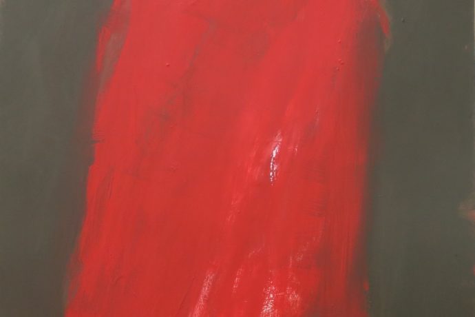 La Colonne rouge, 100 x 100 cm, 2023