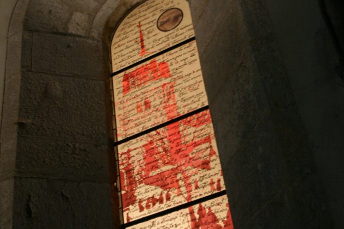 Lac de l Abbaye _ vitrail de l inventaire _ creation Micol