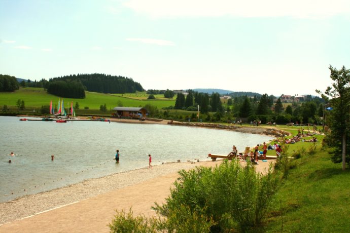 Le lac à 800m