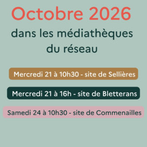 La Saison des Histoires – Octobre 2026