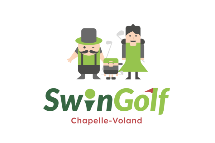 Logo Swin Golf pour fond clair avec perso.