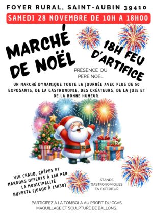 MARCHÉ DE NOEL SAINT AUBIN DU 28 NOVEMBRE 2026