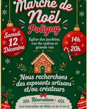 Marché de Noel Poligny exposants