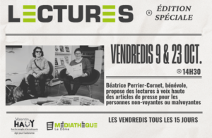 Médiathèque Le Dôme : Lecture presse pour mal-voyants et non-voyants