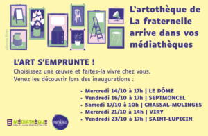 Médiathèque de Saint-Lupicin : Inauguration artothèque