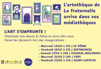 Médiathèque de Saint-Lupicin : Inauguration artothèque