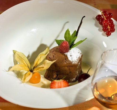 Moelleux au chocolat, Restaurant le Bois Gourmand