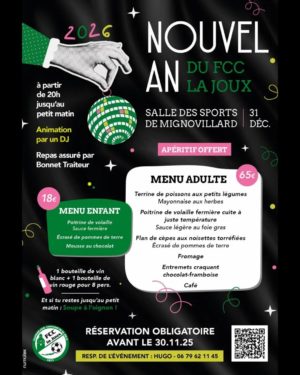 Nouvel an FCC la Joux