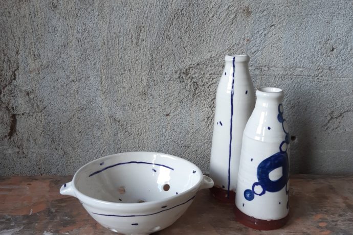 Passoire et vases