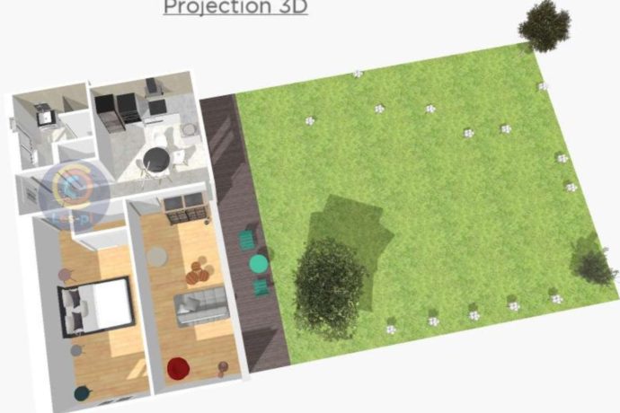 RDC Surélevé Plan 3 D