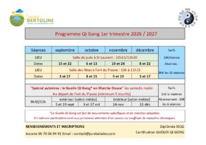 Qi gong jJB programme automne 2026