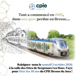 Retrouvez-nous le 3 octobre pour fêter les 40 ans du CPIE Bresse du Jura