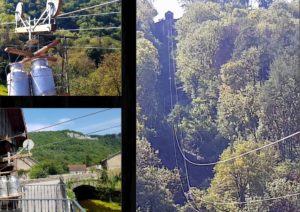 téléphérique à lait