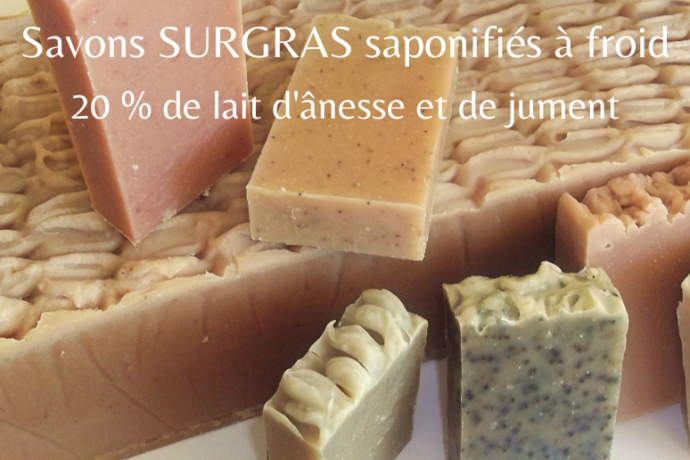 Savons SURGRAS 20 % de lait d’ânesse et de jument