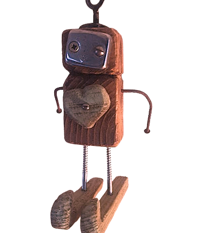 Sculpture Le ski-coeur
