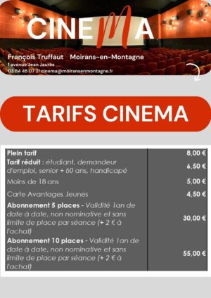 Tarifs cinéma – 2