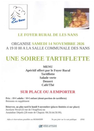 Tartiflette Les Nans