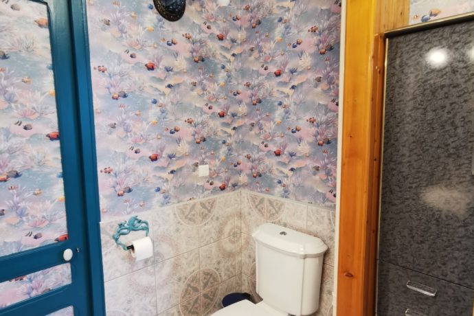 Troisième photo de la salle de bain avec son coin WC