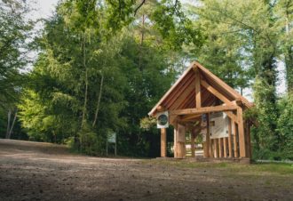 Forêt de Chaux, baraques bûcheronnes du 14