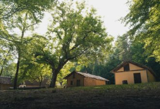 Forêt de Chaux, baraques bûcheronnes du 14