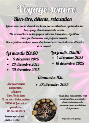Voyage sonore aux bols tibétains – 1
