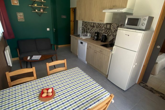 Vue cuisine et détente