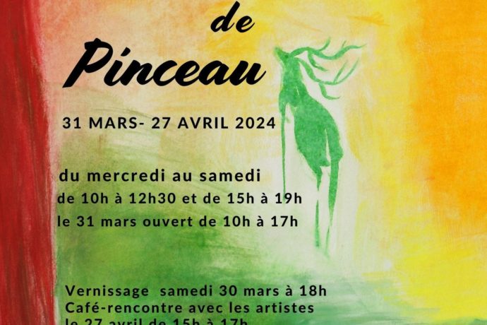 affiche de l’exposition « D’un coup de pinceau »