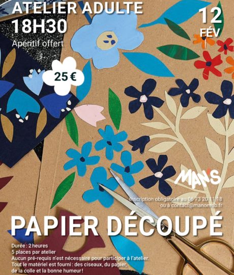 1811662Atelier « Papier découpé » – bouquet de fleurs