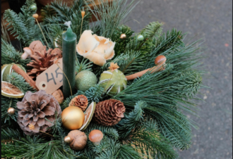 Composition florale festive