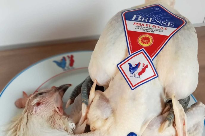 Poulet de Bresse effilé