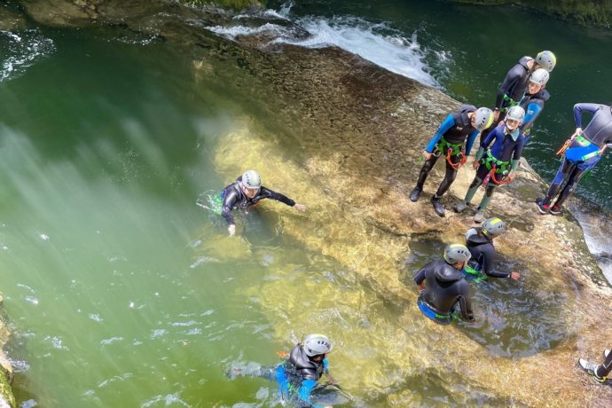 canyoning dans le Jura pour tous niveau