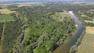 La réserve vue du ciel
