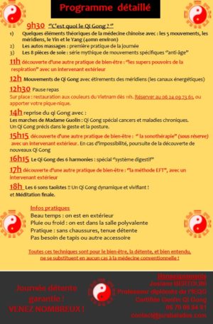 journée du 10 mai-programme détaillé