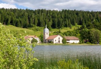 Lac de l&rsquo;Abbaye et belvédère du Moulin