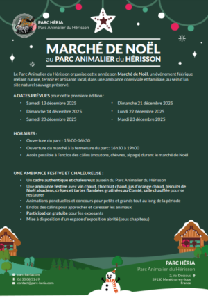 marché noel parc héria