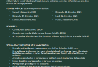 Marché de noël – Parc Héria