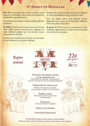 Menu Assaut
