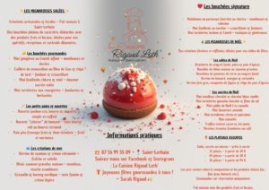 menu de fêtes