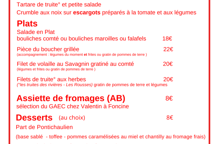 menu week end – 1