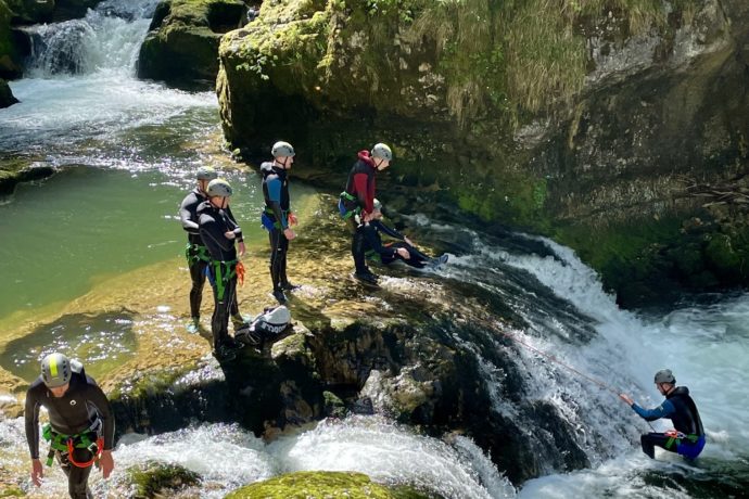randonné aquatique tous niveau dans le Jura Malvaux