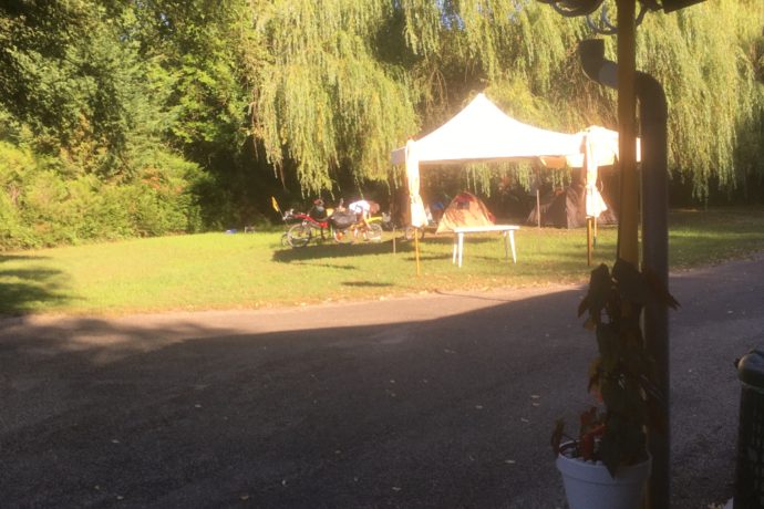 randonneurs – randonneuses sur emplacement